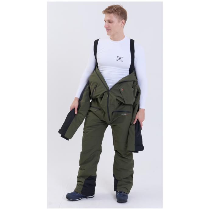 МУЖСКОЙ СНОУБОРДИЧЕСКИЙ КОМБИНЕЗОН RUNNING SPORT - 8901_2-khaki - Цвет Хаки - Фото 2