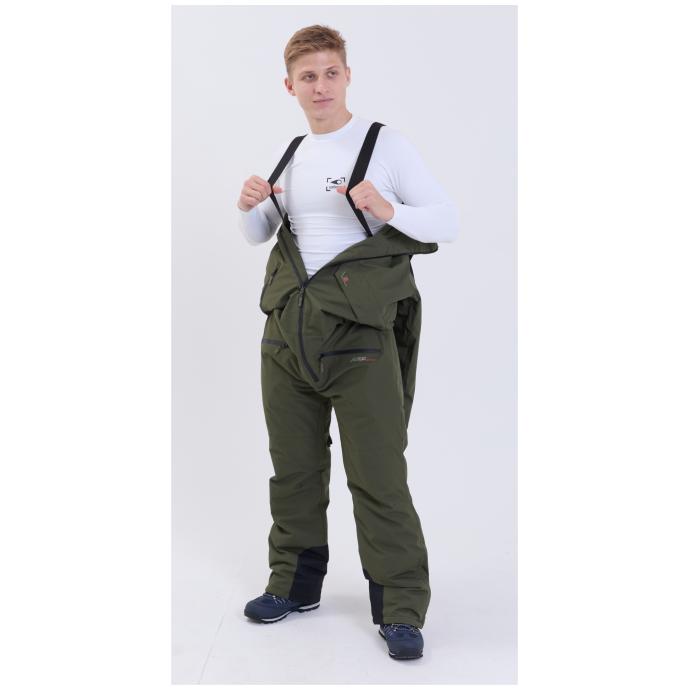 МУЖСКОЙ СНОУБОРДИЧЕСКИЙ КОМБИНЕЗОН RUNNING SPORT - 8901_2-khaki - Цвет Хаки - Фото 3