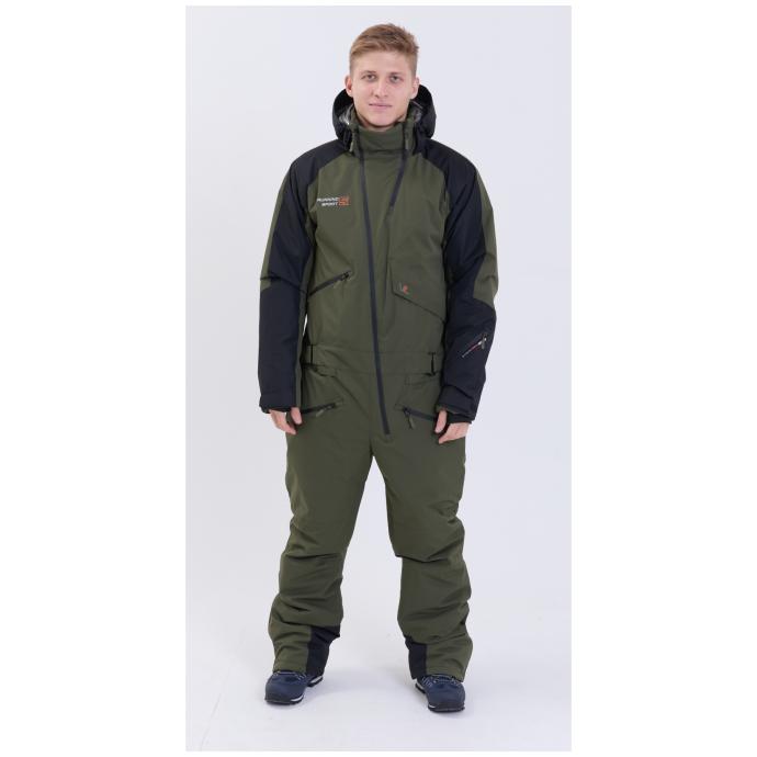 МУЖСКОЙ СНОУБОРДИЧЕСКИЙ КОМБИНЕЗОН RUNNING SPORT - 8901_2-khaki - Цвет Хаки - Фото 5