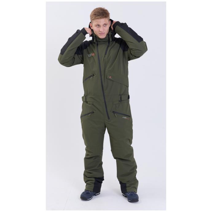МУЖСКОЙ СНОУБОРДИЧЕСКИЙ КОМБИНЕЗОН RUNNING SPORT - 8901_2-khaki - Цвет Хаки - Фото 6
