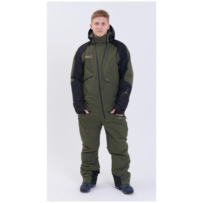МУЖСКОЙ СНОУБОРДИЧЕСКИЙ КОМБИНЕЗОН RUNNING SPORT - 8901_2-khaki - Цвет Хаки - Фото 7