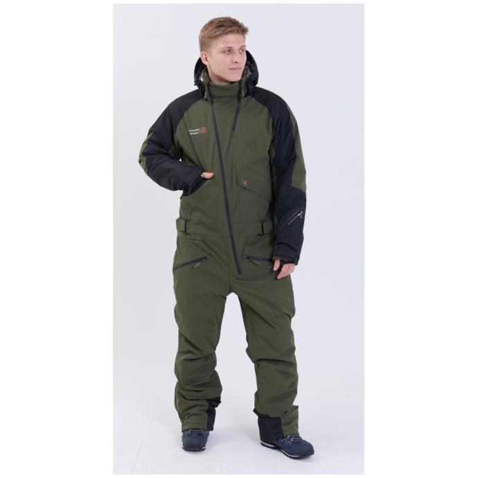МУЖСКОЙ СНОУБОРДИЧЕСКИЙ КОМБИНЕЗОН RUNNING SPORT - 8901_2-khaki - Цвет Хаки - Фото 8