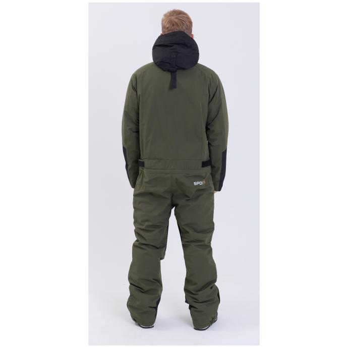 МУЖСКОЙ СНОУБОРДИЧЕСКИЙ КОМБИНЕЗОН RUNNING SPORT - 8901_2-khaki - Цвет Хаки - Фото 9