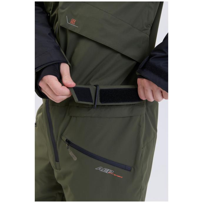 МУЖСКОЙ СНОУБОРДИЧЕСКИЙ КОМБИНЕЗОН RUNNING SPORT - 8901_2-khaki - Цвет Хаки - Фото 17