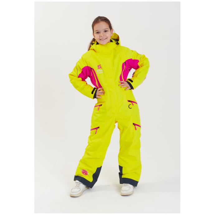 Комбинезон сноубордический RUNNING SPORT подростковый для девочек - Артикул 7788-yellow - Фото 18
