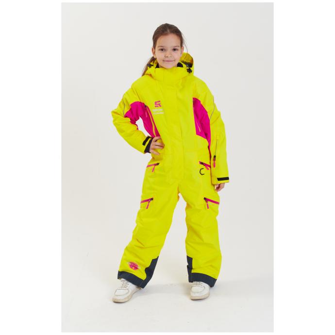 Комбинезон сноубордический RUNNING SPORT подростковый для девочек - Артикул 7788-yellow - Фото 20
