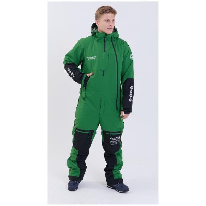 МУЖСКОЙ СНОУБОРДИЧЕСКИЙ КОМБИНЕЗОН RUNNING SPORT - 8866-4-Green - Цвет Зеленый - Фото 14