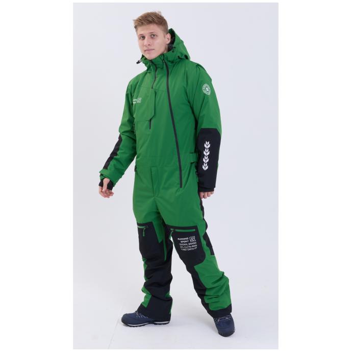 МУЖСКОЙ СНОУБОРДИЧЕСКИЙ КОМБИНЕЗОН RUNNING SPORT - 8866-4-Green - Цвет Зеленый - Фото 17
