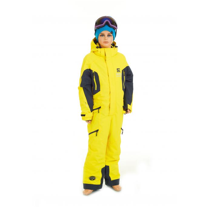 ПОДРОСТКОВЫЙ СНОУБОРДИЧЕСКИЙ КОМБИНЕЗОН RUNNING SPORT - 7755-Желтый - Цвет Желтый - Фото 1