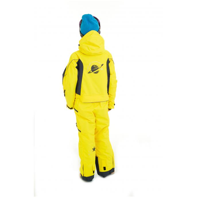 ПОДРОСТКОВЫЙ СНОУБОРДИЧЕСКИЙ КОМБИНЕЗОН RUNNING SPORT - 7755-Желтый - Цвет Желтый - Фото 2