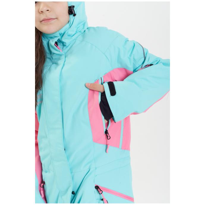 Комбинезон сноубордический RUNNING SPORT подростковый для девочек - 7788-menthol - Цвет Голубой - Фото 13