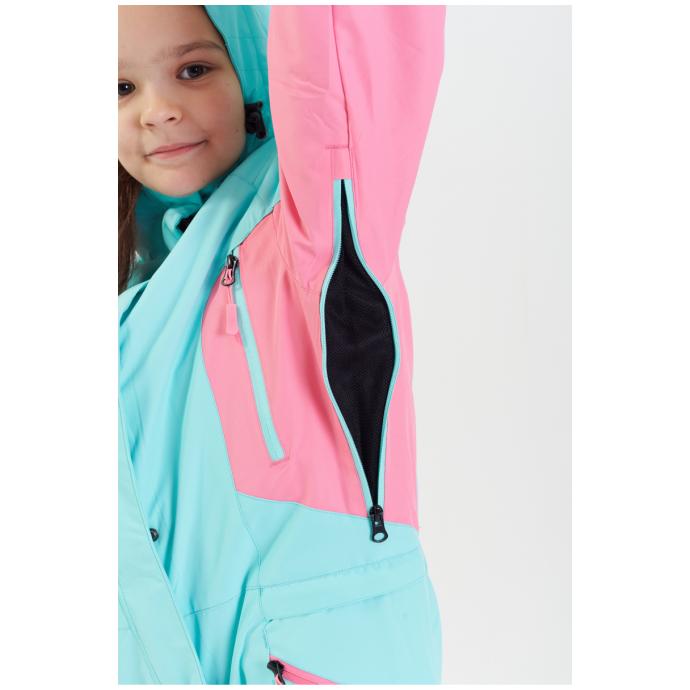 Комбинезон сноубордический RUNNING SPORT подростковый для девочек - 7788-menthol - Цвет Голубой - Фото 14