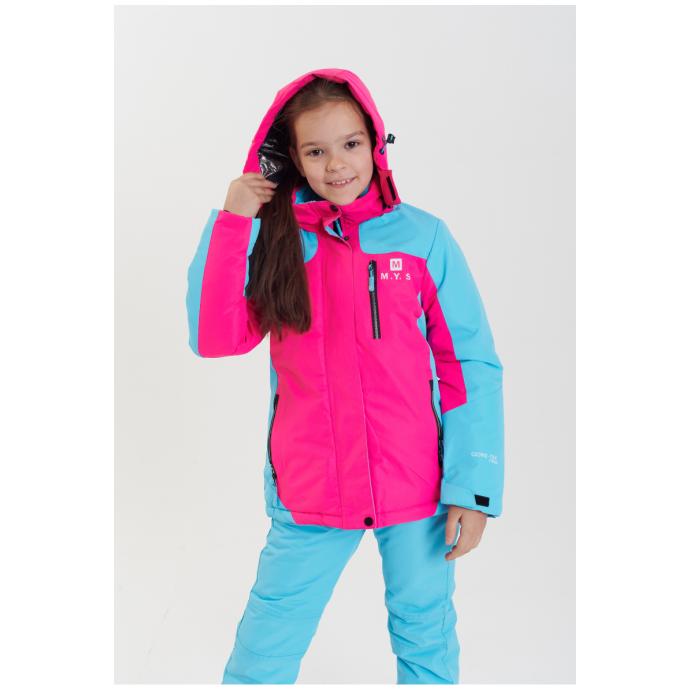 Куртка подростковая  M.Y.S для девочек - 2101 - Цвет Розовый - Фото 6