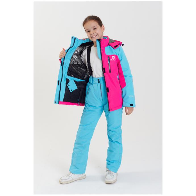 Куртка подростковая  M.Y.S для девочек - 2101 - Цвет Розовый - Фото 11