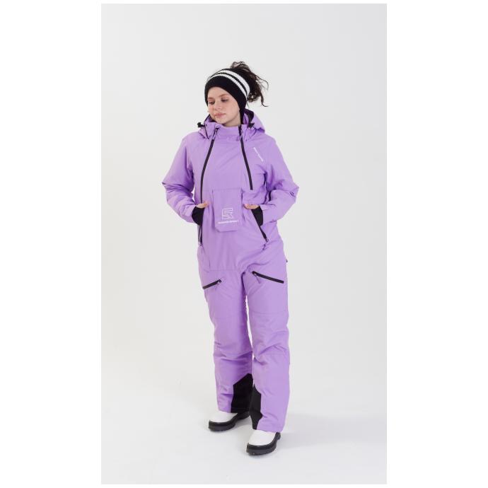 ЖЕНСКИЙ СНОУБОРДИЧЕСКИЙ КОМБИНЕЗОН RUNNING SPORT - 8855-лавандовый - Цвет LAVENDER - Фото 8