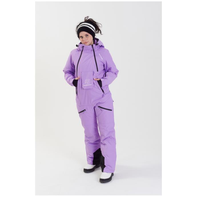 ЖЕНСКИЙ СНОУБОРДИЧЕСКИЙ КОМБИНЕЗОН RUNNING SPORT - 8855-lavender - Цвет Фиолетовый - Фото 9