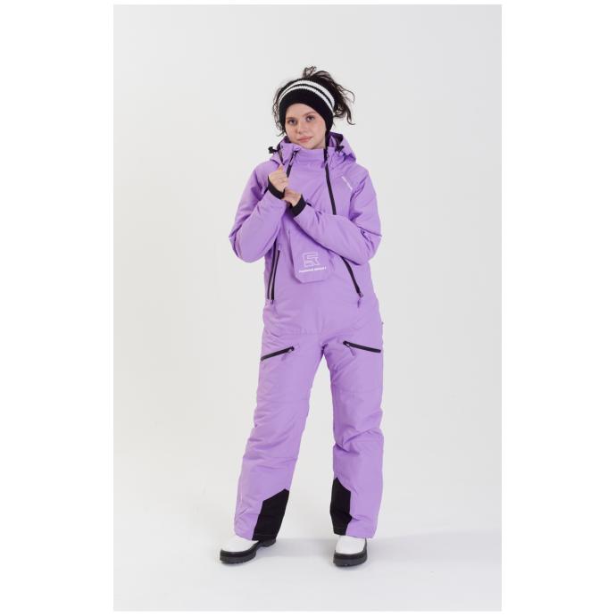 ЖЕНСКИЙ СНОУБОРДИЧЕСКИЙ КОМБИНЕЗОН RUNNING SPORT - 8855-lavender - Цвет Фиолетовый - Фото 10