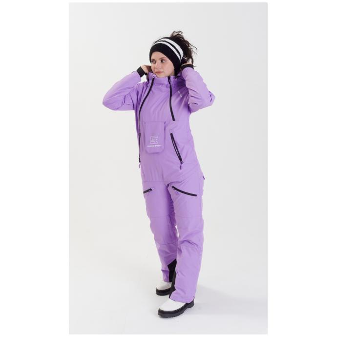 ЖЕНСКИЙ СНОУБОРДИЧЕСКИЙ КОМБИНЕЗОН RUNNING SPORT - 8855-lavender - Цвет Фиолетовый - Фото 12