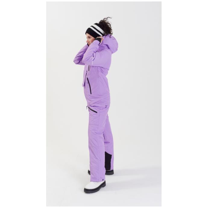 ЖЕНСКИЙ СНОУБОРДИЧЕСКИЙ КОМБИНЕЗОН RUNNING SPORT - 8855-лавандовый - Цвет LAVENDER - Фото 13