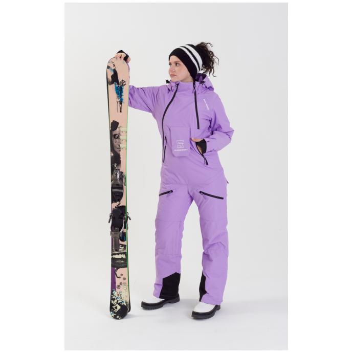ЖЕНСКИЙ СНОУБОРДИЧЕСКИЙ КОМБИНЕЗОН RUNNING SPORT - 8855-лавандовый - Цвет LAVENDER - Фото 15