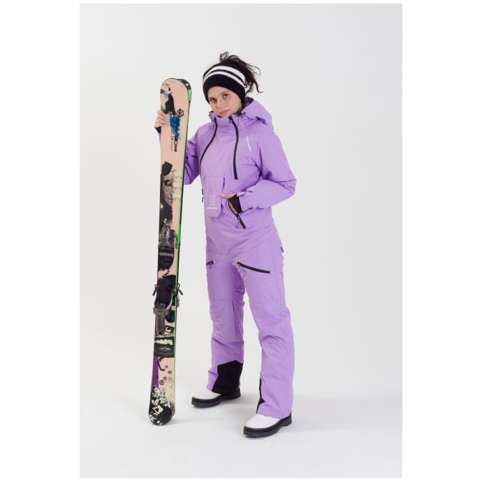 ЖЕНСКИЙ СНОУБОРДИЧЕСКИЙ КОМБИНЕЗОН RUNNING SPORT - 8855-лавандовый - Цвет LAVENDER - Фото 17