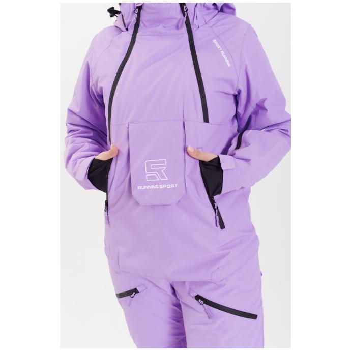 ЖЕНСКИЙ СНОУБОРДИЧЕСКИЙ КОМБИНЕЗОН RUNNING SPORT - 8855-lavender - Цвет Фиолетовый - Фото 18