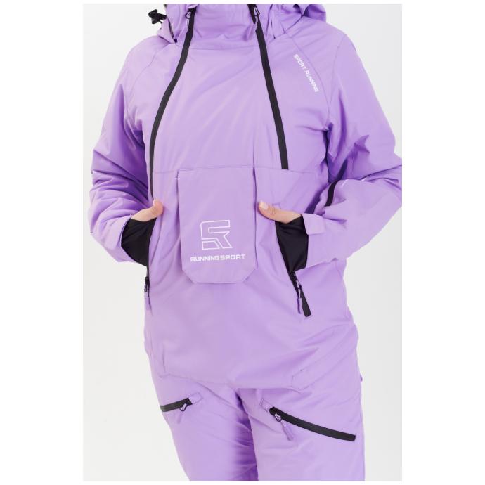 ЖЕНСКИЙ СНОУБОРДИЧЕСКИЙ КОМБИНЕЗОН RUNNING SPORT - 8855-лавандовый - Цвет LAVENDER - Фото 18