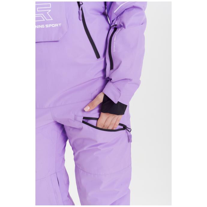 ЖЕНСКИЙ СНОУБОРДИЧЕСКИЙ КОМБИНЕЗОН RUNNING SPORT - 8855-лавандовый - Цвет LAVENDER - Фото 19