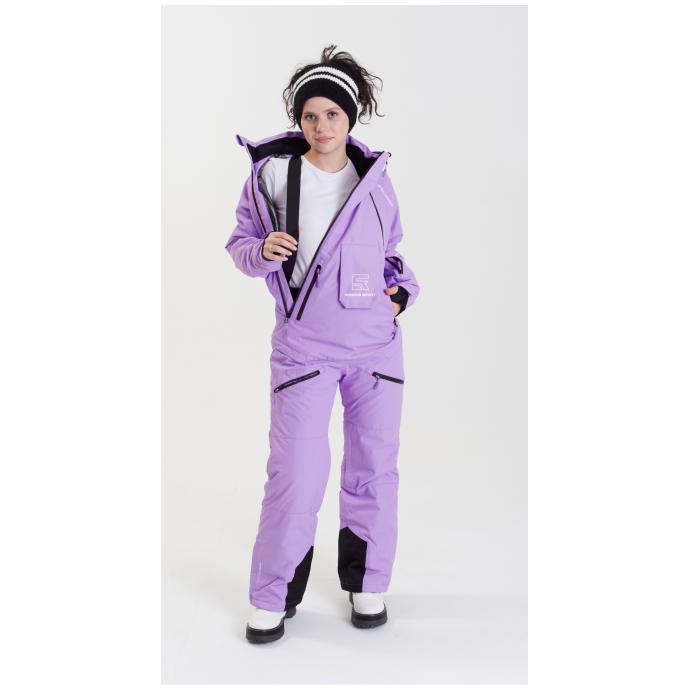 ЖЕНСКИЙ СНОУБОРДИЧЕСКИЙ КОМБИНЕЗОН RUNNING SPORT - 8855-лавандовый - Цвет LAVENDER - Фото 22