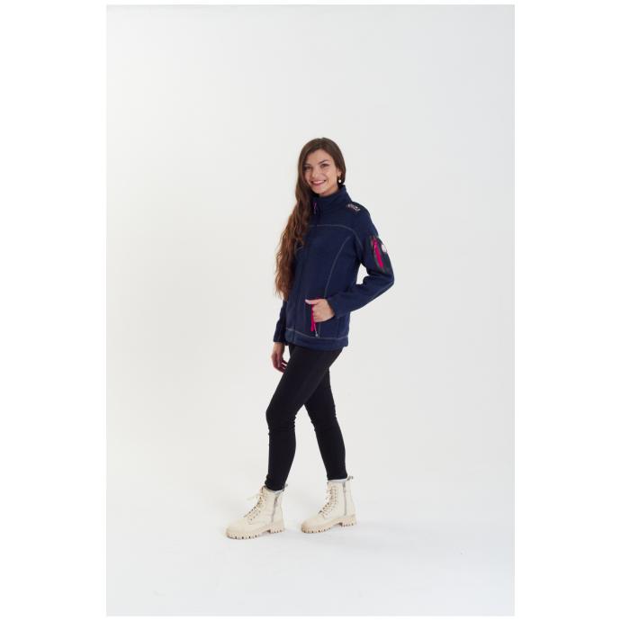 ТОЛСТОВКА ЖЕНСКАЯ GEOGRAPHICAL NORWAY «TEBELLE» - WW2332F/GNO-NAVY - Цвет Темно-синий - Фото 4