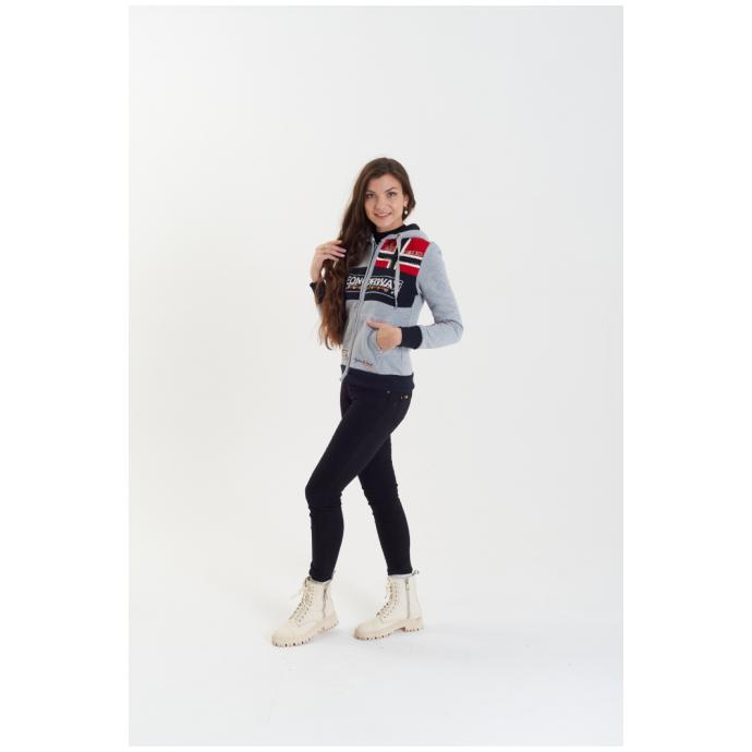 ТОЛСТОВКА ЖЕНСКАЯ GEOGRAPHICAL NORWAY «FLYER» - WU7766F/GNO-BLENDED GREY - Цвет Серый - Фото 7