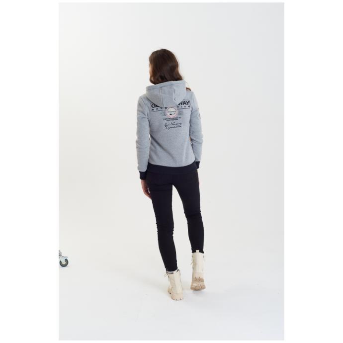 ТОЛСТОВКА ЖЕНСКАЯ GEOGRAPHICAL NORWAY «FLYER» - WU7766F/GNO-BLENDED GREY - Цвет Серый - Фото 4