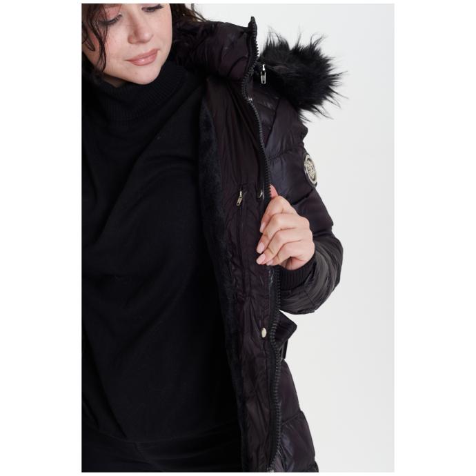 Куртка-парка зимняя женская GEOGRAPHICAL NORWAY «AIMERAUDE» LADY - WU7128F-BLACK - Цвет Черный - Фото 16