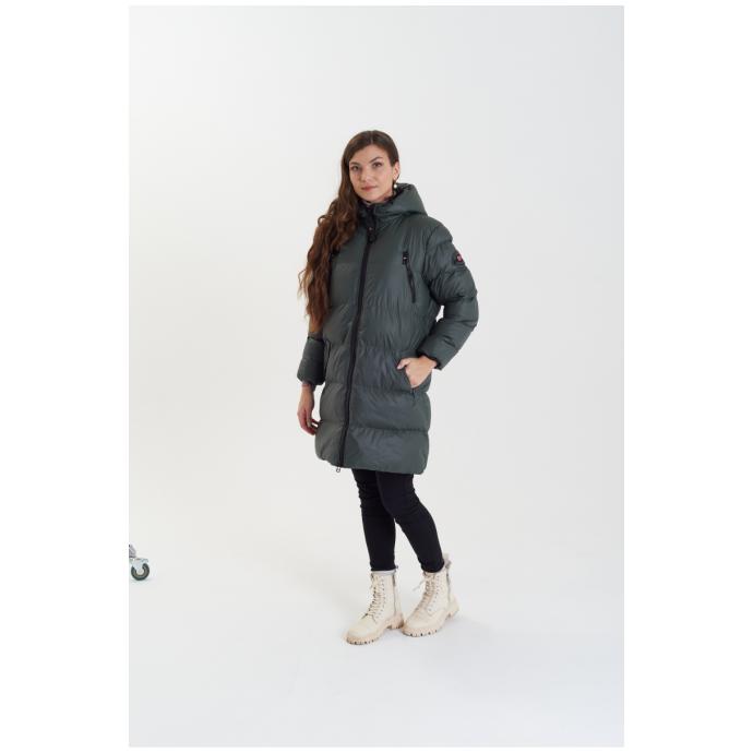 Пуховик женский GEOGRAPHICAL NORWAY ADRIANNA - WW5345F/GNO-GARDEN GREEN - Цвет Темно-Зеленый - Фото 3
