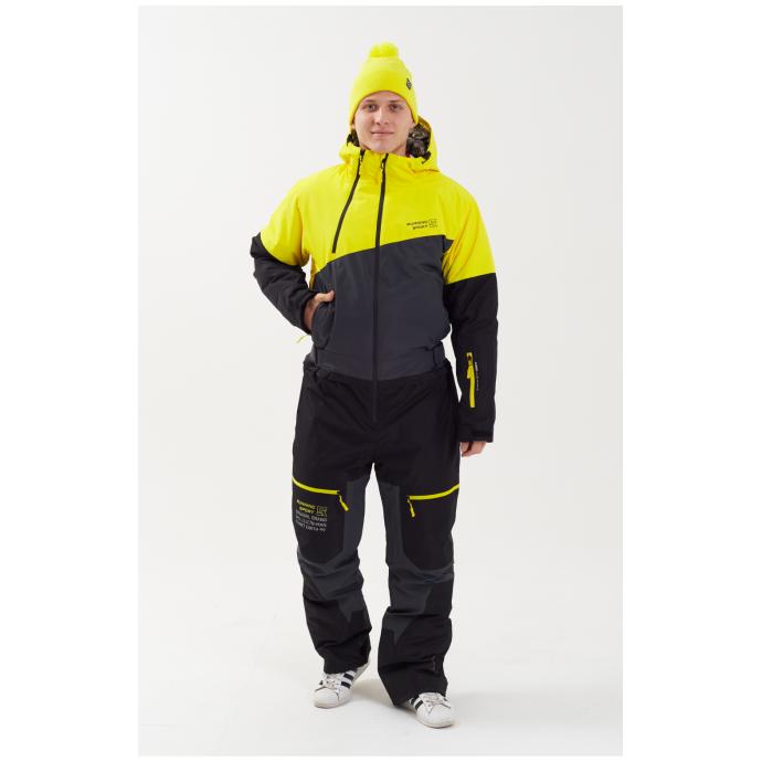 МУЖСКОЙ СНОУБОРДИЧЕСКИЙ КОМБИНЕЗОН RUNNING SPORT - 8892-grey - Цвет Серый - Фото 6
