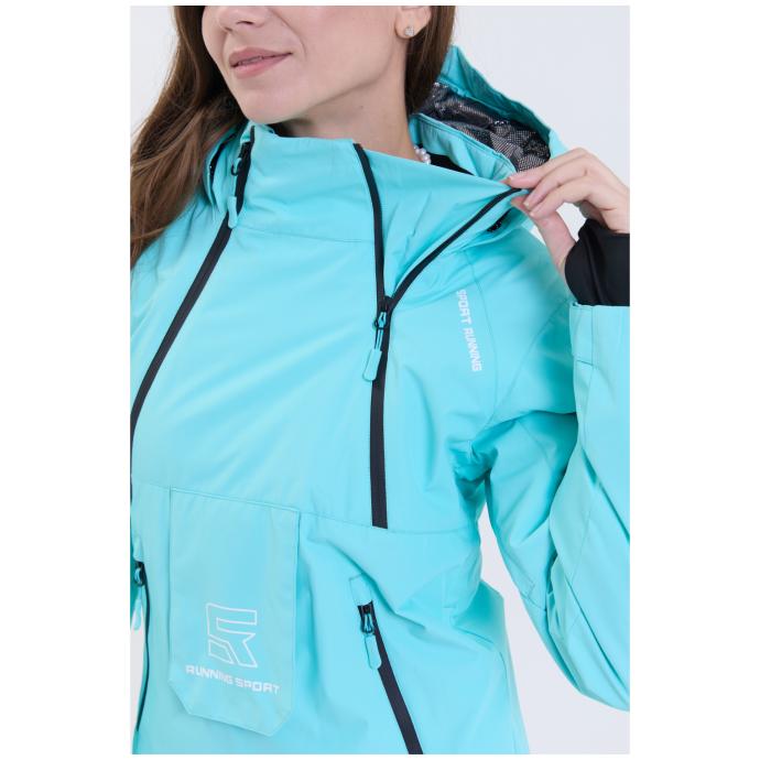 ЖЕНСКИЙ СНОУБОРДИЧЕСКИЙ КОМБИНЕЗОН RUNNING SPORT - 8895-бирюзовый - Цвет Бирюзовый - Фото 8