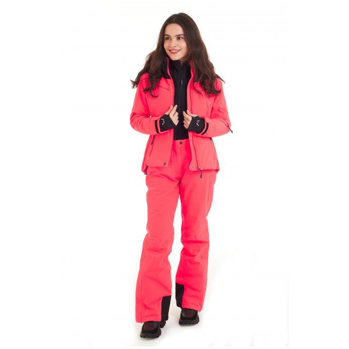 Горнолыжная куртка премиум-класса HYRA «MATT» - HLG1252-Bright Pink/Black - Цвет Розовый - Фото 4