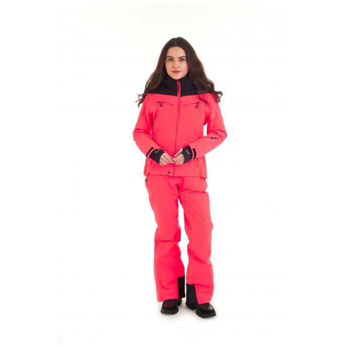Горнолыжная куртка премиум-класса HYRA «MATT» - HLG1252-Bright Pink/Black - Цвет Розовый - Фото 12