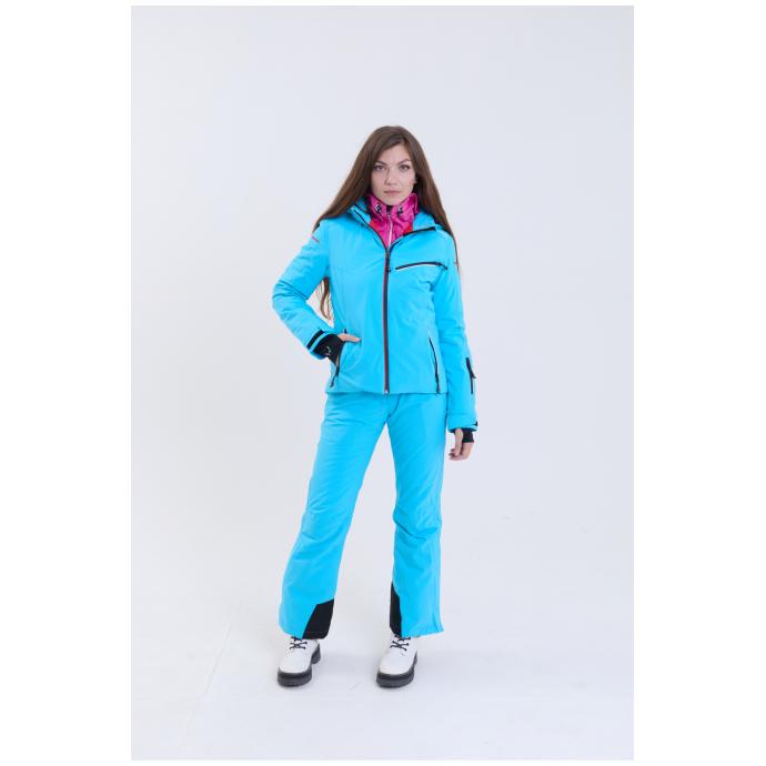 Горнолыжные брюки женские HYRA «VAL GARDENA»   - HLP1390_380 - Цвет Голубой - Фото 10