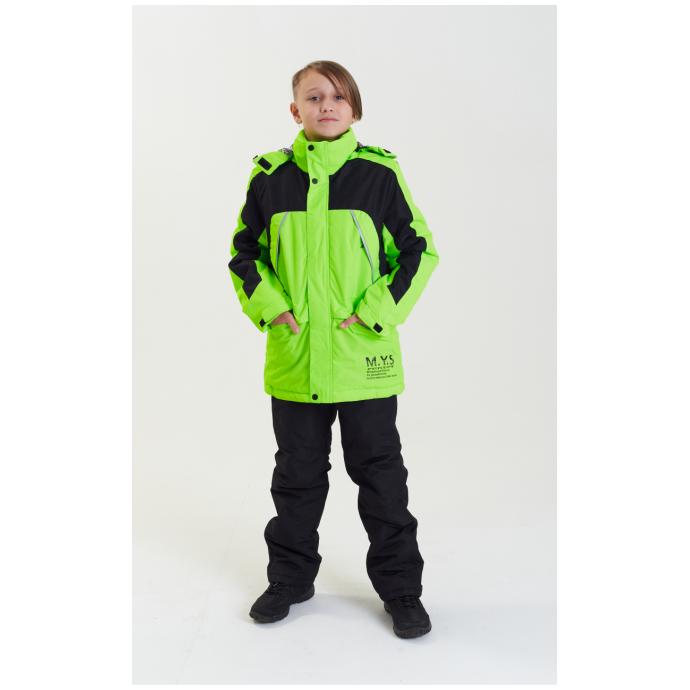 Куртка подростковая  M.Y.S для мальчика - 8892 - Цвет салатовый - Фото 5