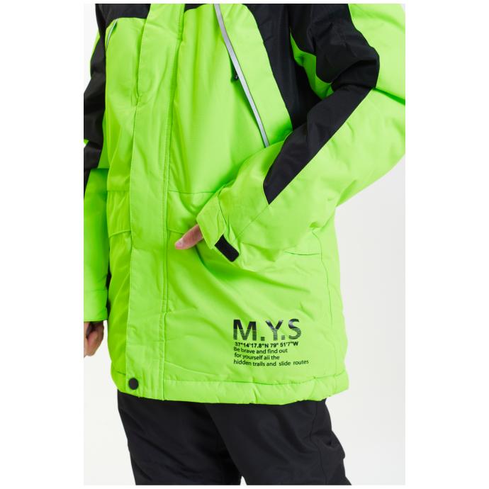 Куртка подростковая  M.Y.S для мальчика - 8892 - Цвет салатовый - Фото 9