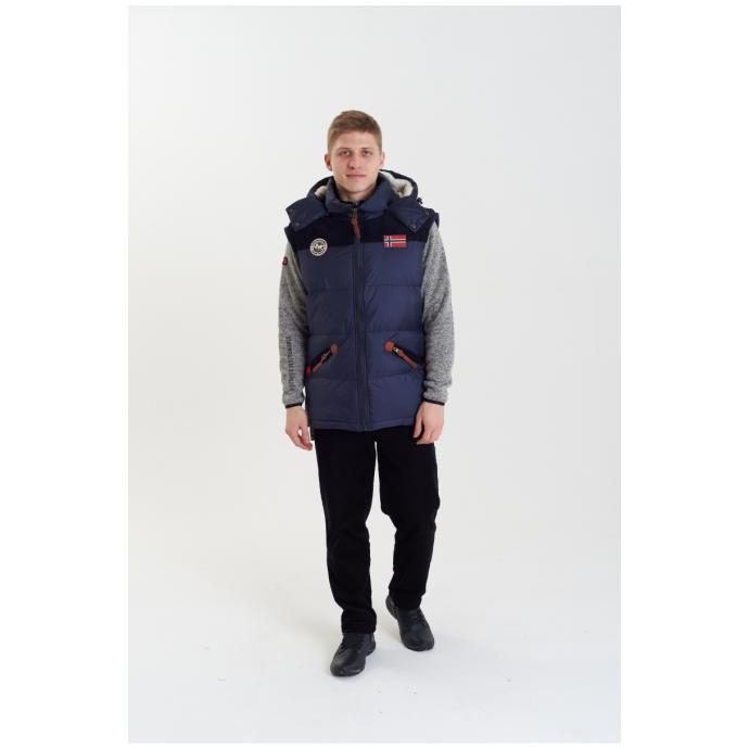 Жилет мужской GEOGRAPHICAL NORWAY «VELIAN VEST MEN»  - WT1439H/GN-NAVY - Цвет Темно-синий - Фото 3