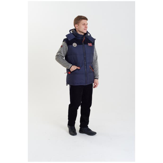 Жилет мужской GEOGRAPHICAL NORWAY «VELIAN VEST MEN»  - WT1439H/GN-NAVY - Цвет Темно-синий - Фото 4