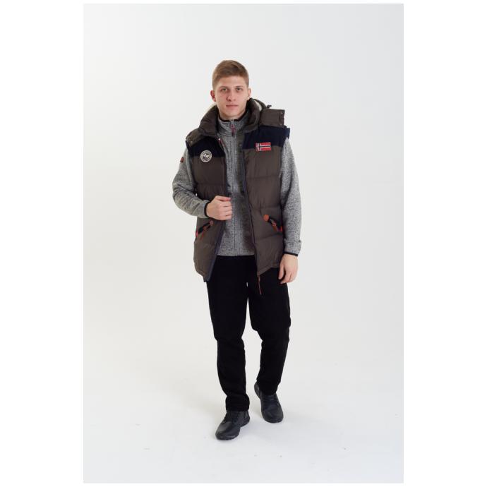 Жилет мужской GEOGRAPHICAL NORWAY «VELIAN VEST MEN»  - WT1439H/GN-KHAKI - Цвет Хаки - Фото 2