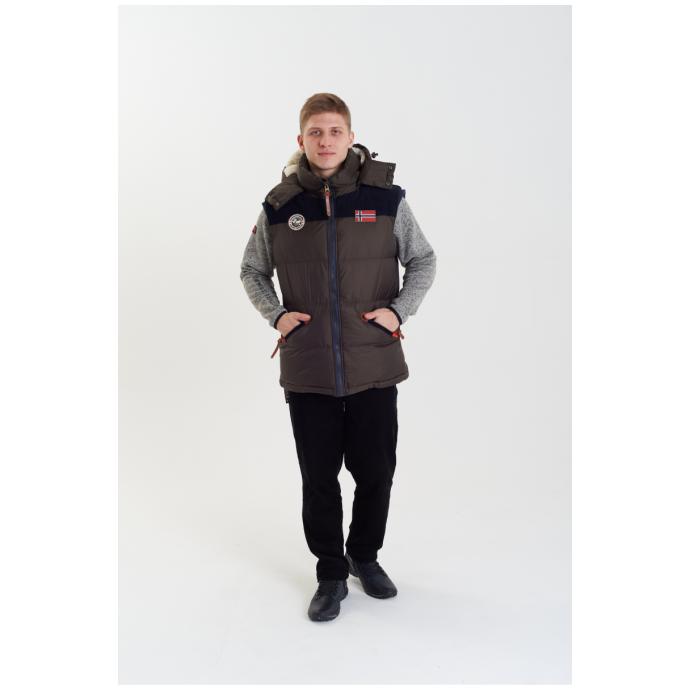 Жилет мужской GEOGRAPHICAL NORWAY «VELIAN VEST MEN»  - WT1439H/GN-KHAKI - Цвет Хаки - Фото 3