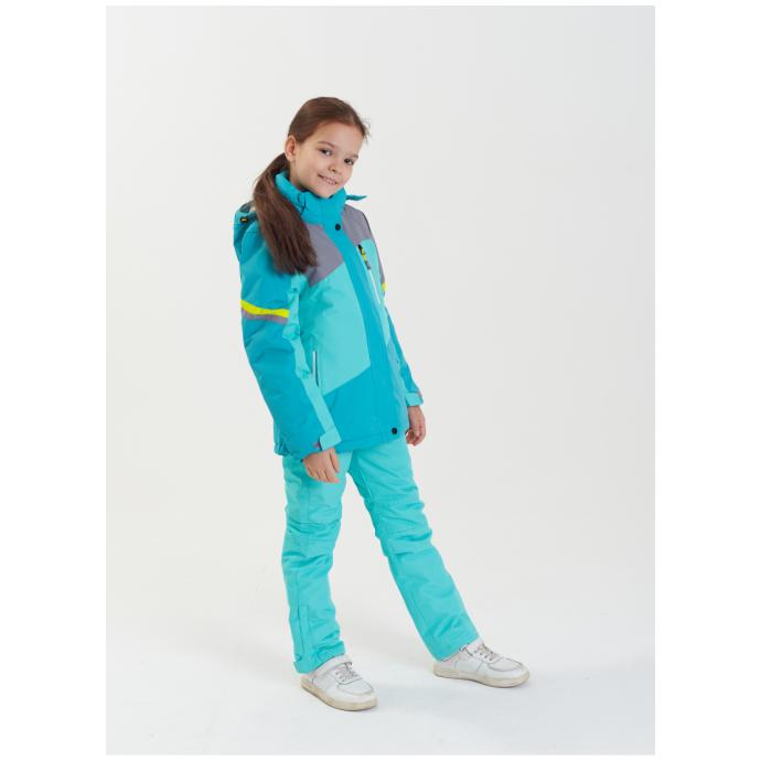 Куртка подростковая  M.Y.S для девочек - G-28 - Цвет Бирюзовый - Фото 8