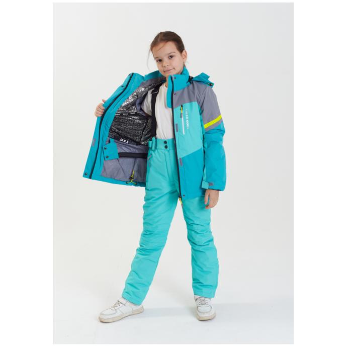 Куртка подростковая  M.Y.S для девочек - G-28 - Цвет Бирюзовый - Фото 13