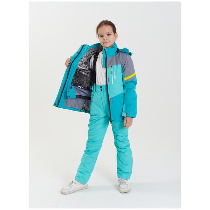 Куртка подростковая  M.Y.S для девочек - G-28 - Цвет Бирюзовый - Фото 14