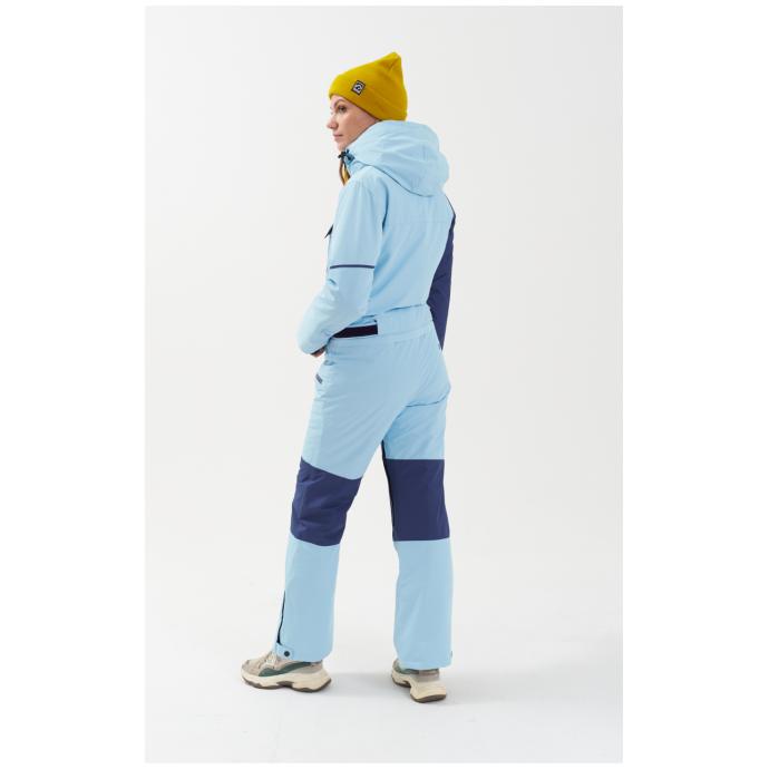 ЖЕНСКИЙ СНОУБОРДИЧЕСКИЙ КОМБИНЕЗОН RUNNING SPORT - 8896_1-голубой - Цвет Голубой - Фото 11