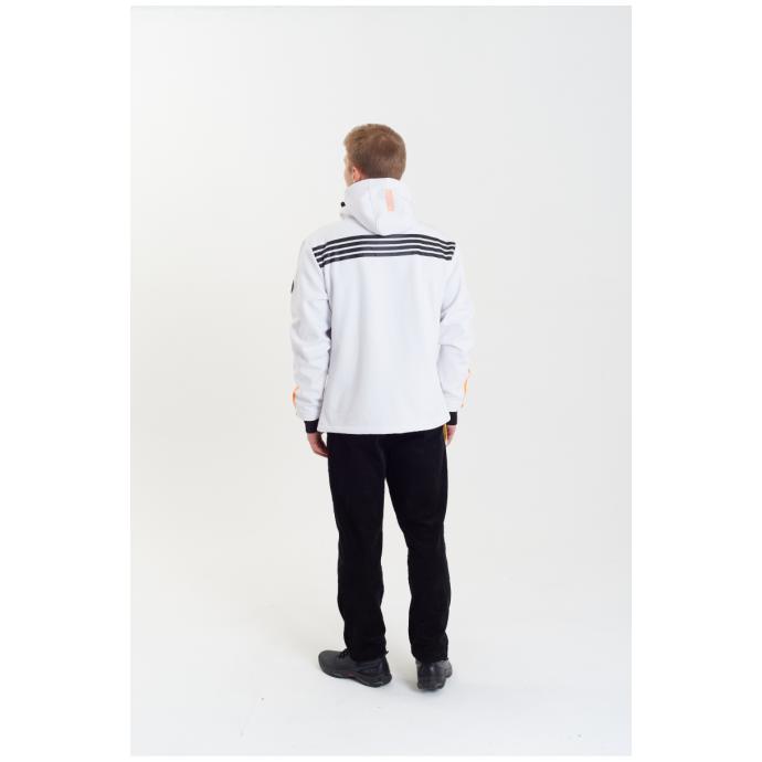 Софтшеловая куртка мужская  GEOGRAPHICAL NORWAY «ROMANO»  - WW3284H/GN-WHITE - Цвет Белый - Фото 8